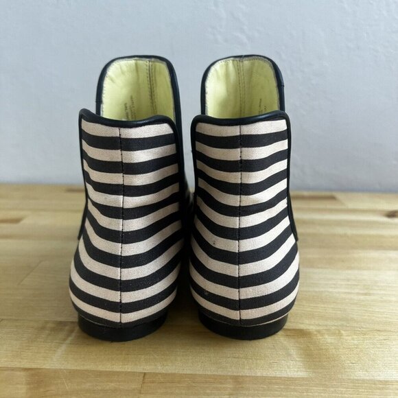 Tory Burch Claire McCardell Striped Slip On Textile Boot Size 5.5 Unique Retro - Picture 5 of 12